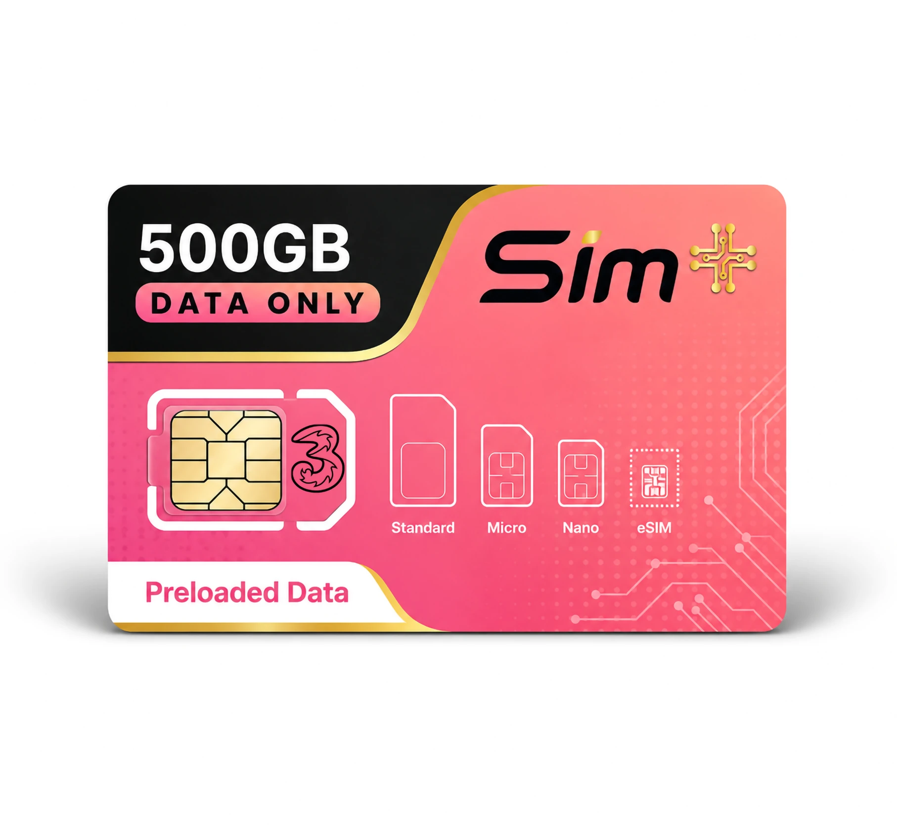 500GB Preloaded UK Data SIM card